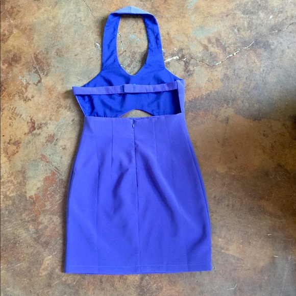 L’ATISTE Purple Cutout Halter Dress - Picture 5 of 7